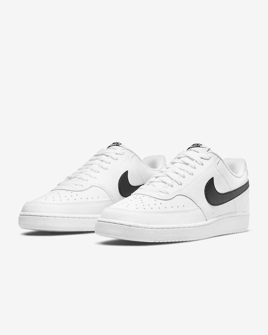 Nike Men s Court Vision Low Leather Sneakers